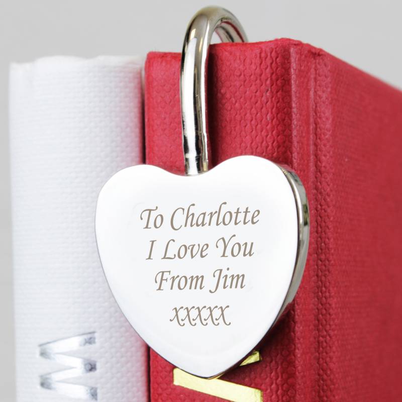 Personalised Silver Heart Bookmark