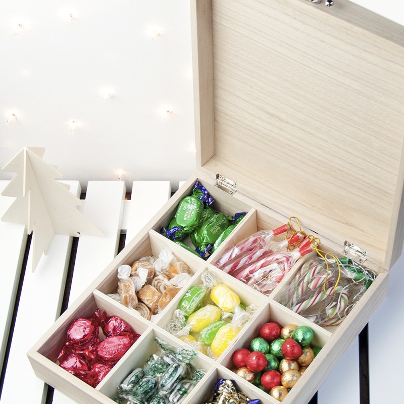 Personalised Christmas Sweetie Box